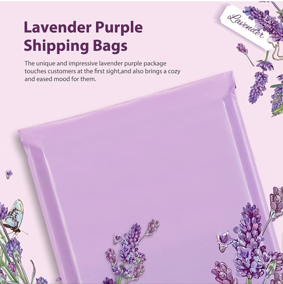 6 XXL 24x24 Lavender Poly Mailers -The Fuxury  shipping bags - Picture 3 of 9